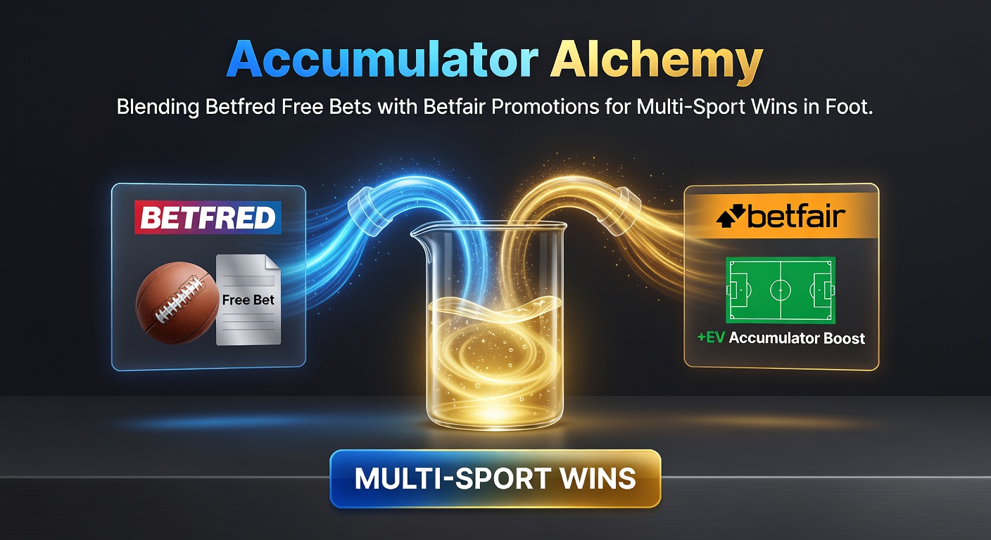 Vibrant scene of horse racing action with overlaid Betfred and Betfair logos, accumulator bets cascading like winning tickets over a finish line