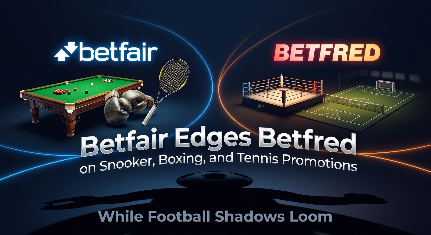 Collage of snooker table, boxing gloves, tennis racket, and Betfair Betfred logos highlighting promotions