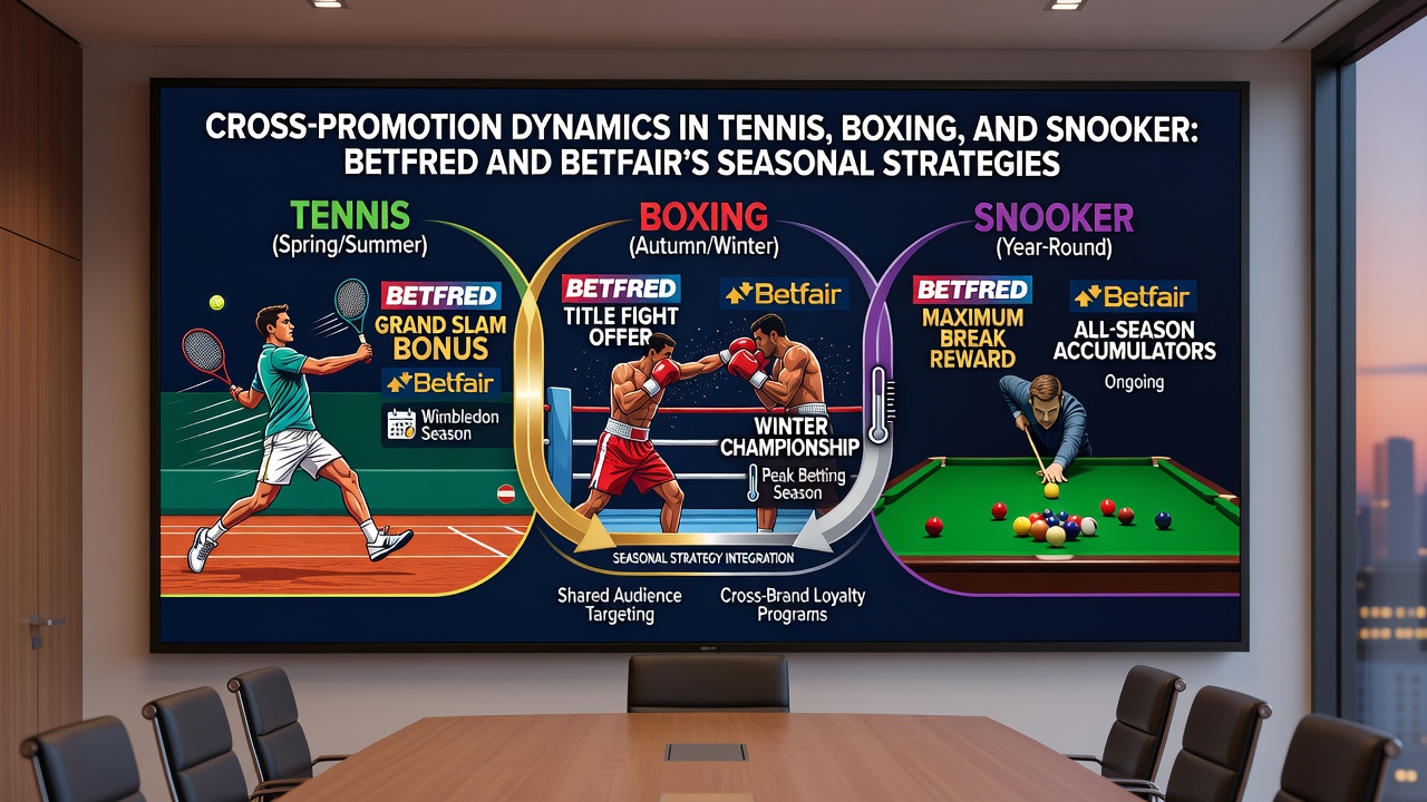 Split-screen view showing Betfair exchange interface alongside Betfred promotional offers for tennis, boxing and snooker