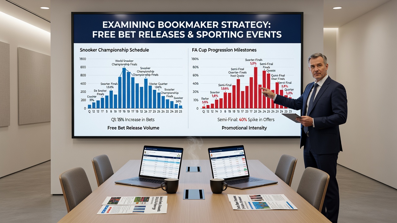 Analysis of free bet timing across snooker and football competitions