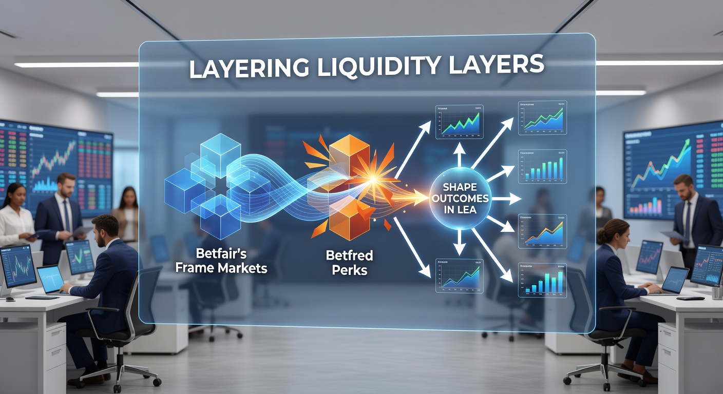 Turf racing and tennis court scenes illustrating integrated betting market activity
